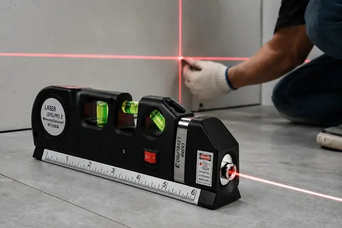 Trena Nivel A Laser Alta Precisão Com Regua Profissional
