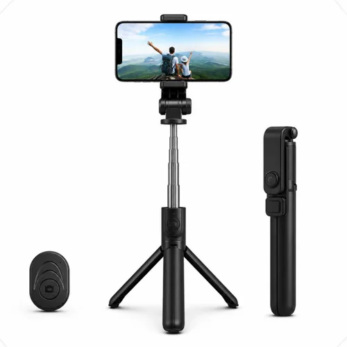 Tripé Bastão Selfie Bluetooth Controle Remoto Celular 3 Em 1
