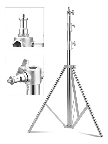 Tripé Inox Greika 2,8m Profissional Para Estúdio Foto Vídeo