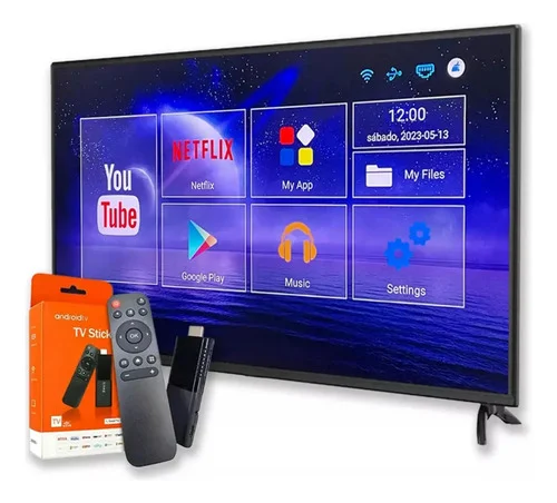 Tv Stick Android 4k 128gb Wi-fi Hdmi Smart Full Hd Streaming Cor Preto Tipo De Controle Remoto Padrão