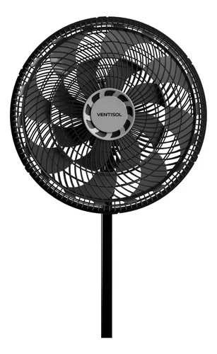 Ventilador Coluna Oscilante Ventisol Turbo 16 Pás 40cm 40 Cm Preto 220v Cinza 16