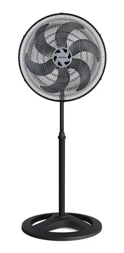 Ventilador de Coluna 40cm Ventisol Turbo 6 Pás Oscilante e Altura ajustável Cor Preto