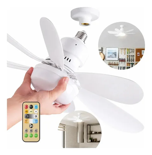 Ventlador de Teto Flower 40 com Luz LED e Controle Remoto