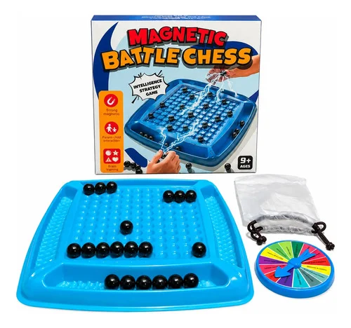 Xadrez Magnético 20 Esferas Educativo Tabuleiro 22x22cm