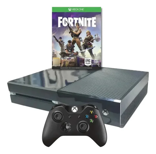 Xbox One Fat 500gb Microsoft Garantia 6 Meses Recondicionado + 1 Jogo Brinde Preto
