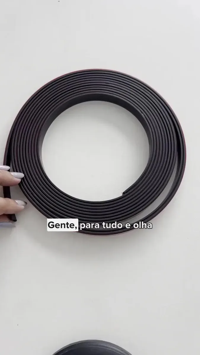 Imã Flexível Fita Imã Perfil Magnético Artesanato 3 Metros