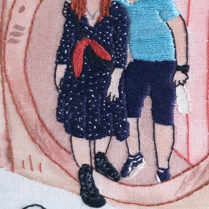 Bordado Personalizado com Foto - Interativo Spotify - 17 cm