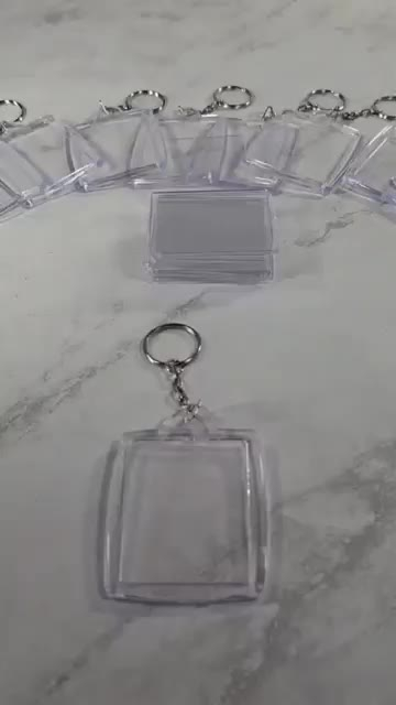 Chaveiro Para Foto 3x4 Acrílico Retangular 300 Unidades