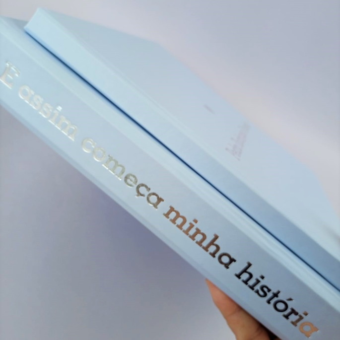 Livro do Bebê e Caixa Hot Stamping