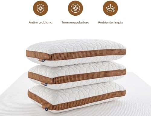 Luuna Travesseiro Copper Care, Memory Foam e Cobre, Firmeza Media, 40 cm x 60 cm