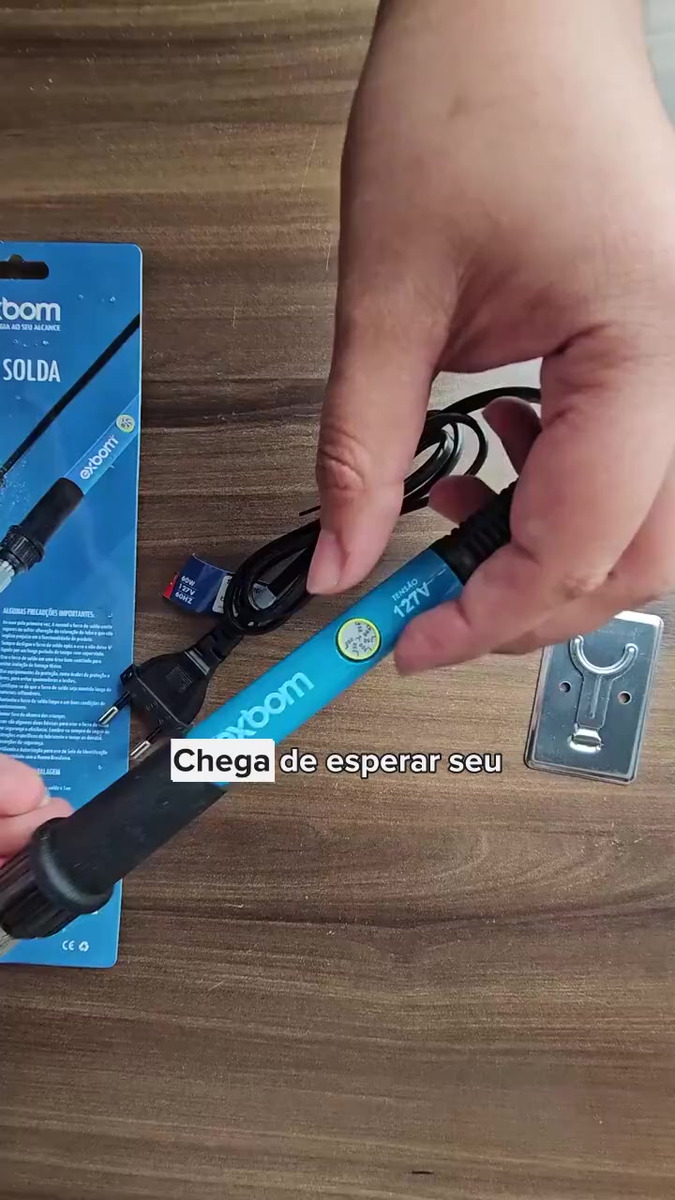 Kit Ferro De Solda 60W Regulagem Temperatura 6 Pontas