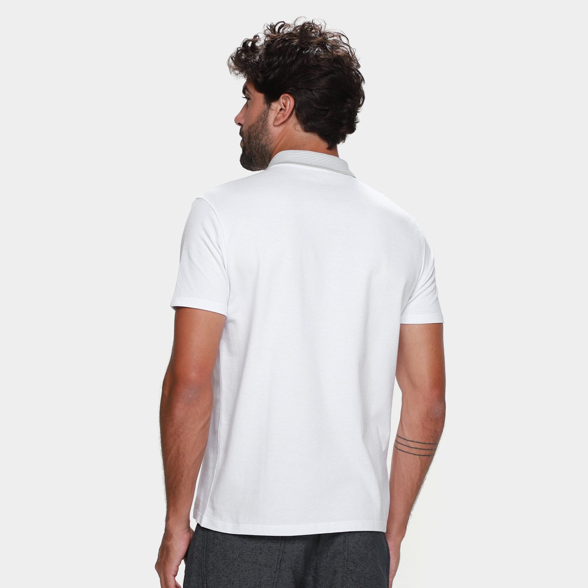 Camisa Polo Ellus Clássica Masculina - Branco