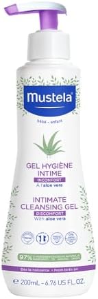 Mustela Gel Higiene Áreas Delicadas 200ml - Sabonete líquido área íntima dos Bebês e Crianças - com 97% de ingredientes de origem natural e pH fisiológico - Mustela Bebê e Criança