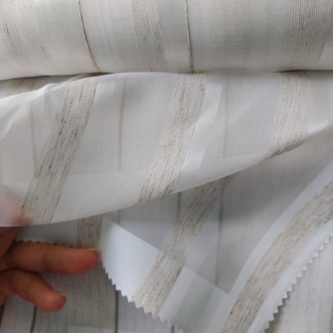 Cortina voil trabalhado prega americana para trilho suíço Ma