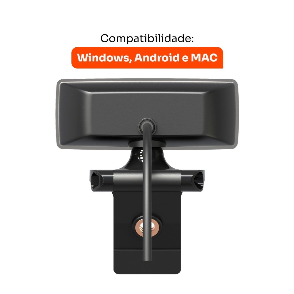 Webcam Husky Focus HD 720p, 30fps, Microfone Integrado, USB - HWE100