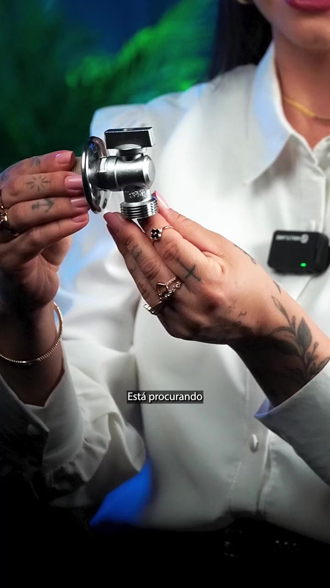 Registro De Esfera Para Máquina De Lavar Mod Ry 050 Acabamento Cromado Cor Prateado