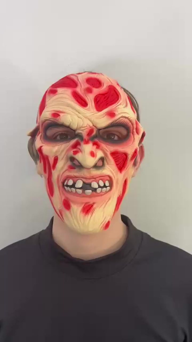 Máscara Assassino Freddy Krueger - Terror / Halloween