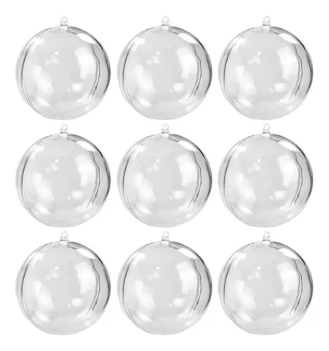 400 Esferas Bola De Acrílico Transparente 5cm Artesanato