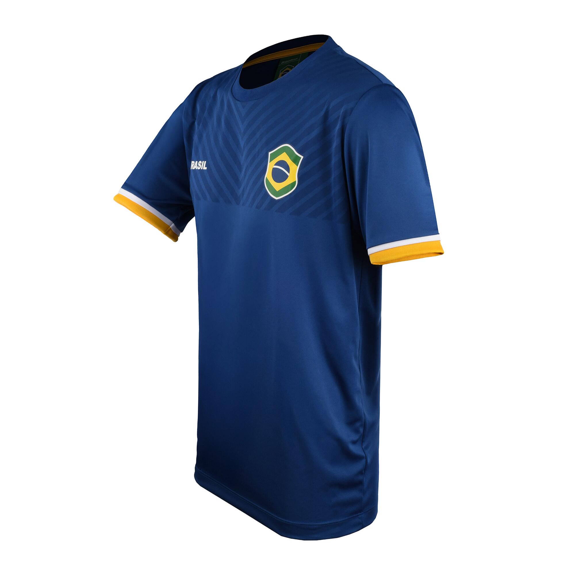 Camisa Masculina de Futebol Brasil Copa 26 Braziline Azul