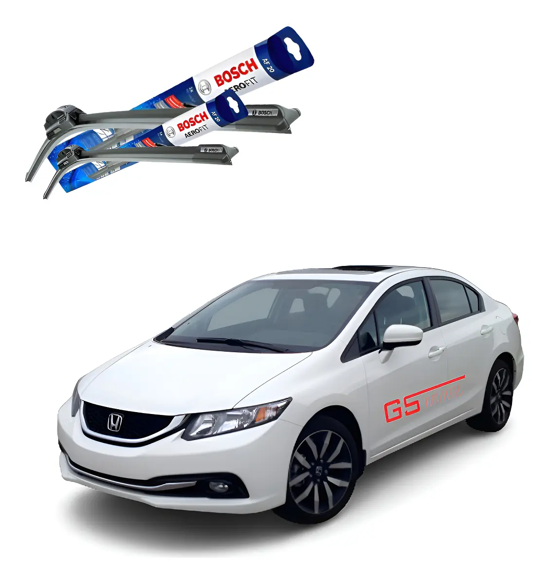 Palheta Limpador Parabrisa Civic 2012 2013 2014 2015 2016