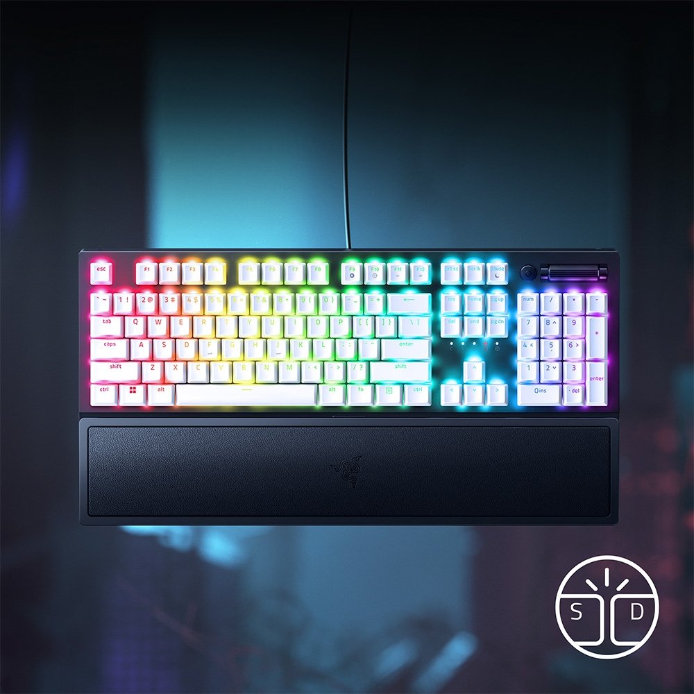 Teclado Mecânico Gamer Razer BlackWidow V3, Chroma RGB, Switch Green, Edição Especial, Layout US - RZ03-03543300-R3U1