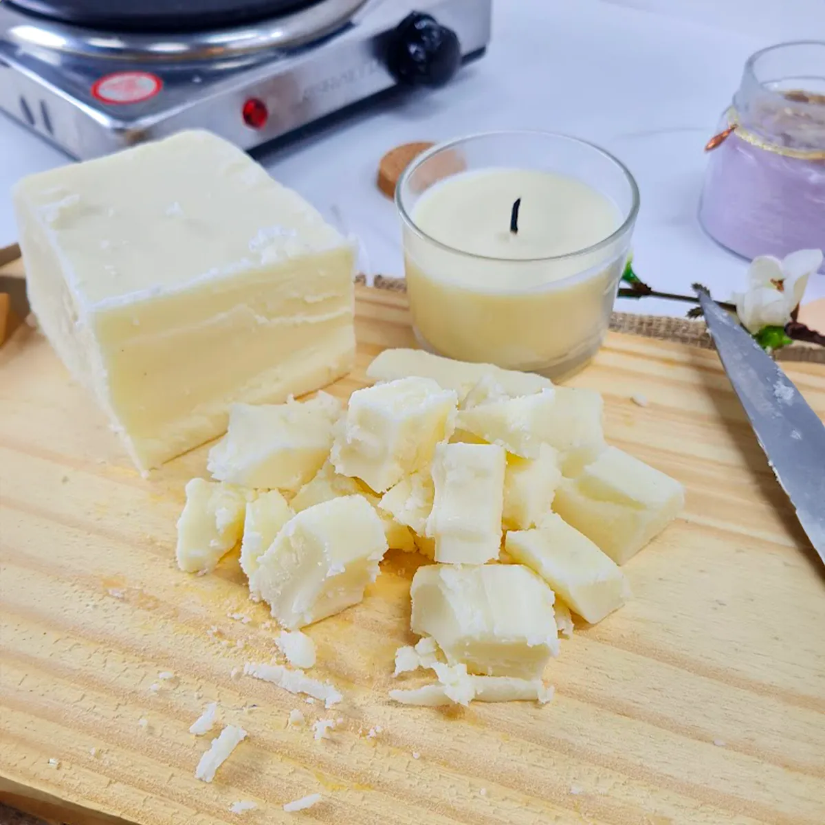 1kg Cera de Coco T02 Ponto Química para Velas 100% Vegetal