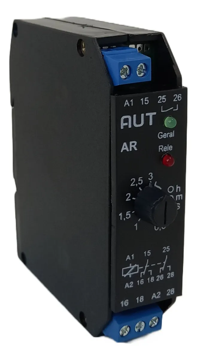 Relé Temporizador Pulso 12 Vcc Até 3 Segundos 1 Na/nf Dc Ac