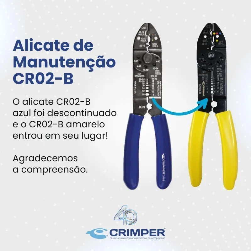 Km02 Terminais E Conectores Elétricos + Alicate Cr02-b