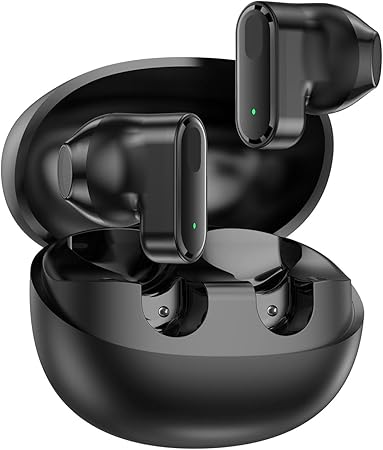 INAVA Fone de Ouvido Bluetooth 6.0 com 50h de Bateria: Driver 12mm com Bass Intenso, Projetado para Dormir de Lado e Conforto em Ouvidos Pequenos, Ideal para Sono e Academia (Preto)