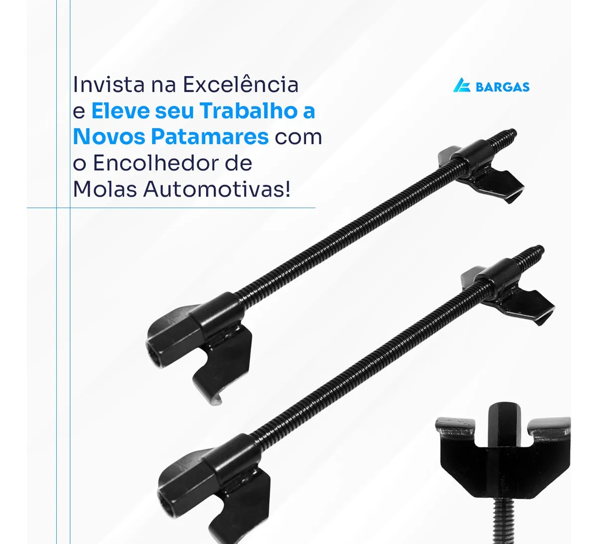 Encolhedor De Molas Suspensão Reforçado Rosca Quadrada Preto