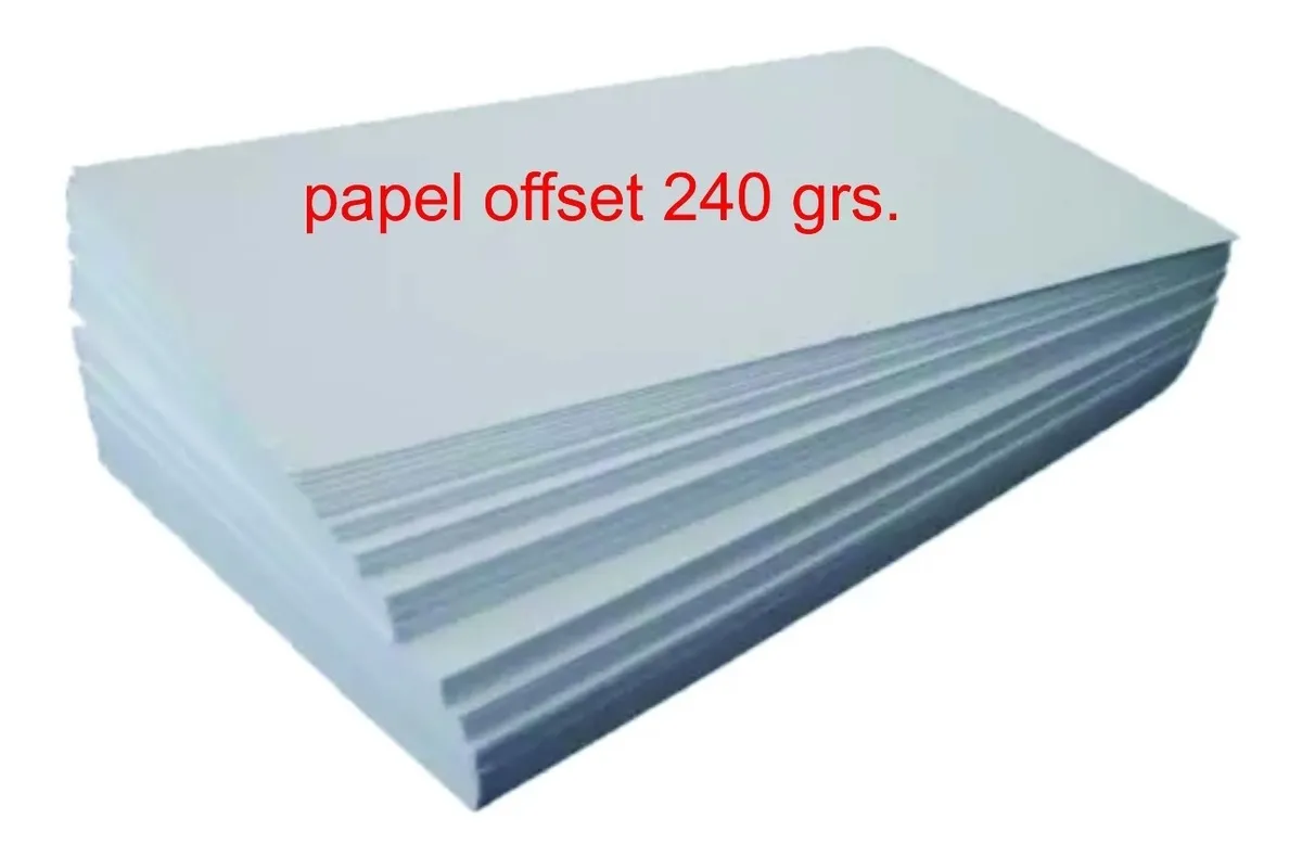 Papel Offset A3 240g 250 Folhas Fosco C&h 30x42 Cm