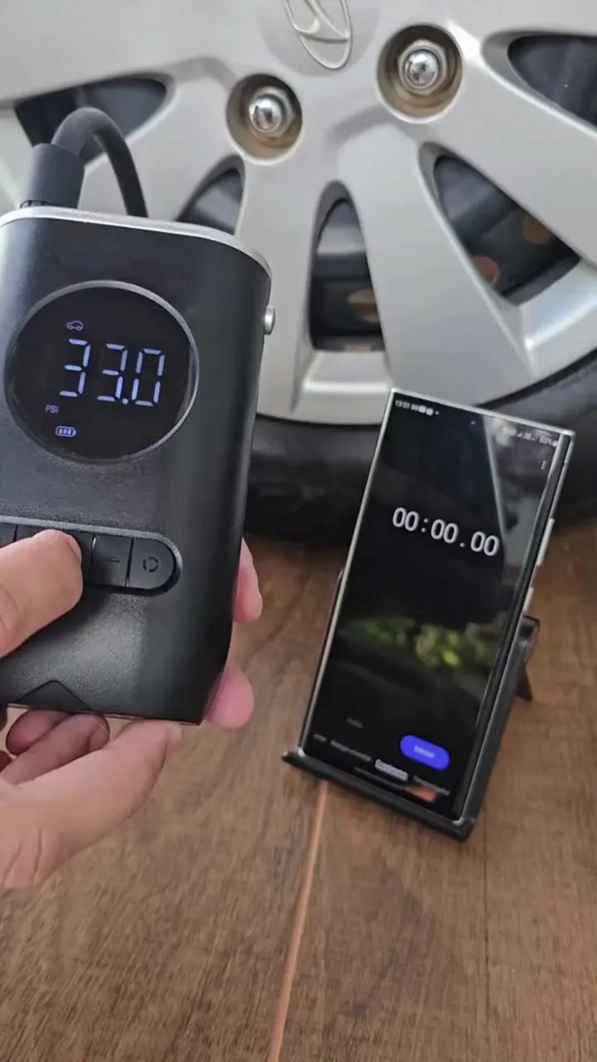 Compressor De Ar Portátil Recarregável 150psi Lanterna