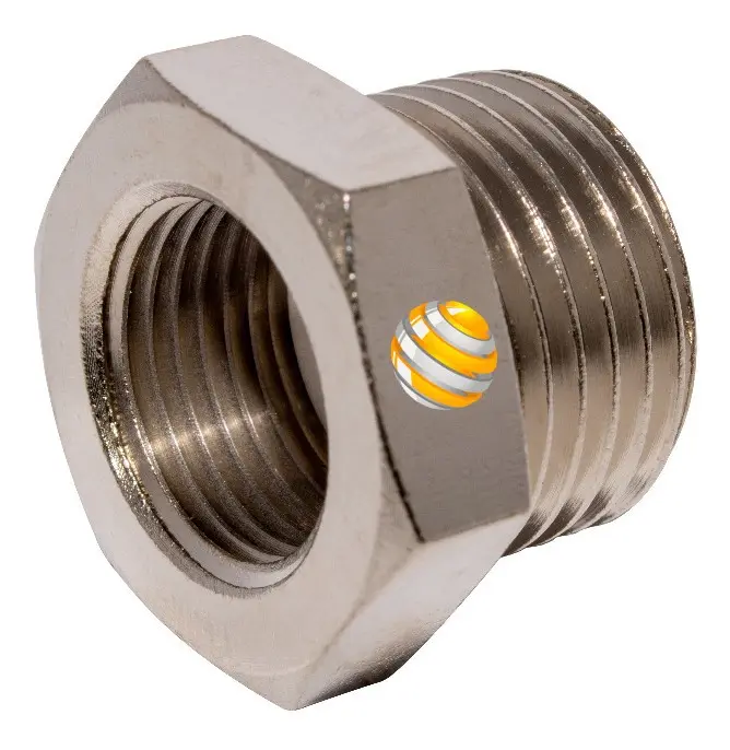 5 Pç Bucha De Redução 1/4 X 1/8 Bsp - Latão / Ar Comprimido