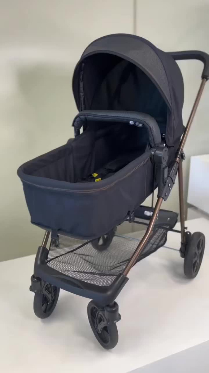 Carrinho De Bebê Passeio Berço Moisés Napoli Preto Galzerano