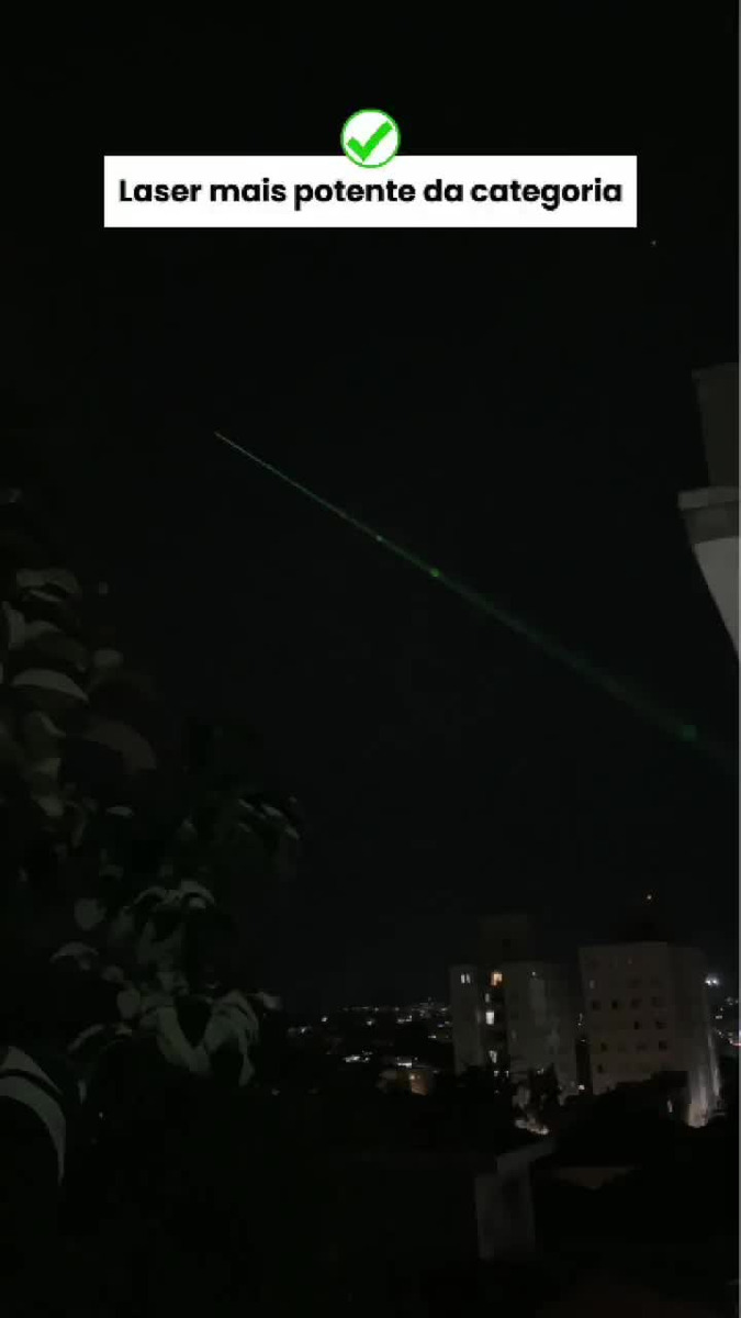 Caneta Laser Verde Ultra Forte Alcance 100km A Prova D'agua Marca EX Decor