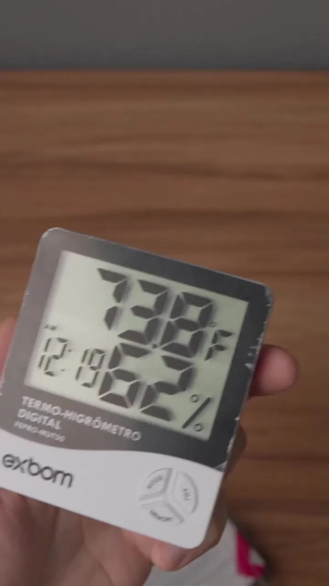 Relógio Termo Higrômetro Digital Com Sensor Interno Medidor De Temperatura Umidade Ar Termômetro De Ambiente Several Importados