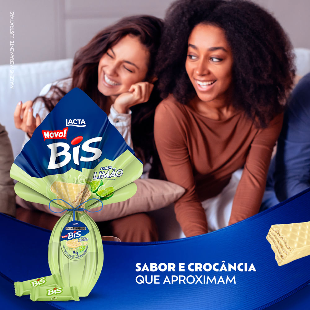 Ovo de Páscoa Lacta Bis Limão 234g