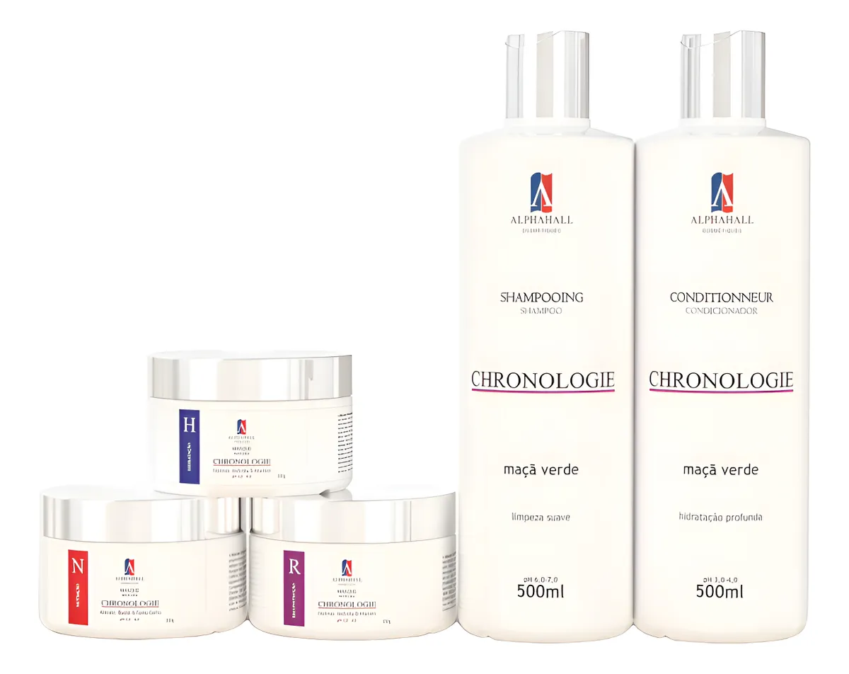 Kit 5 Un Cronograma Capilar Manutenção Completa Profissional