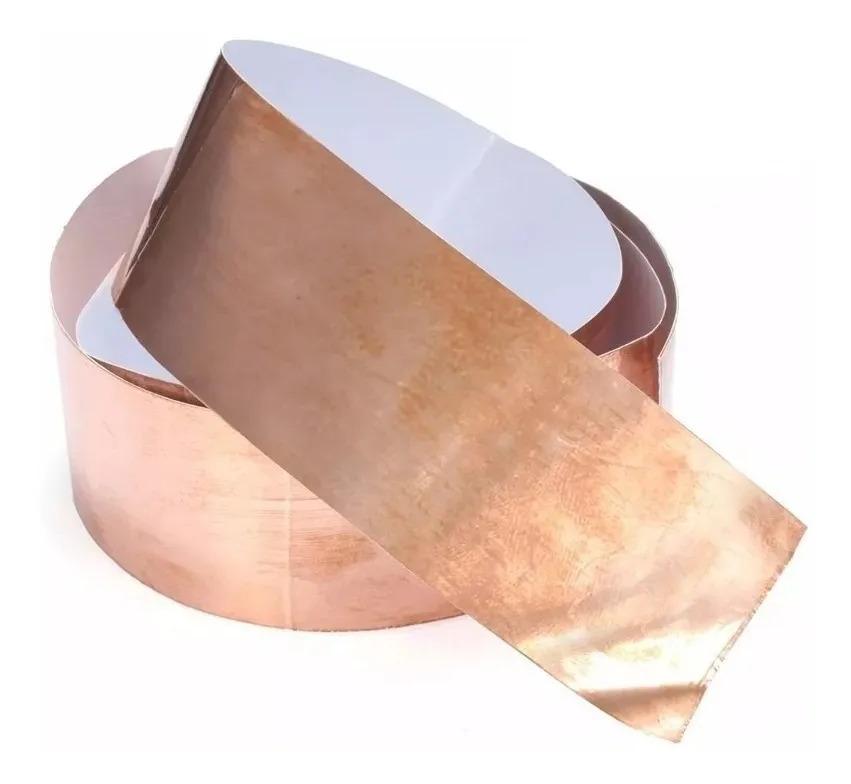 3 Metros Folha Fita Cobre Adesiva Blindagem Guitarra 50mm