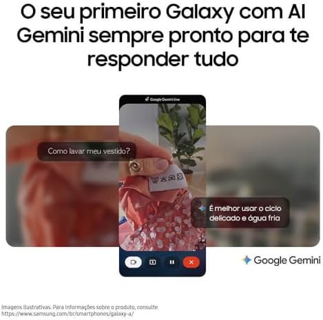 Celular Samsung Galaxy A17, 128GB, 4GB, 50MP Tela 6.7", IP54 - Cinza