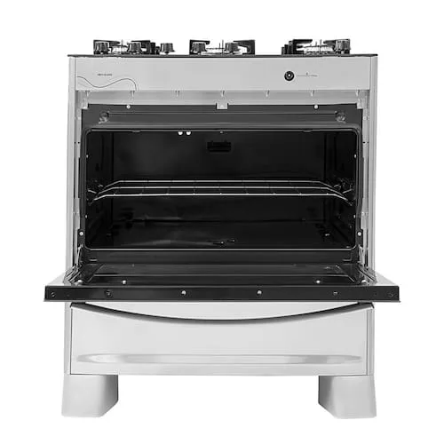 Fogão 5 Bocas Neo Glass Mesa Vidro Suggar Bivolt Prata - Fogão de Piso 5 Bocas Suggar
