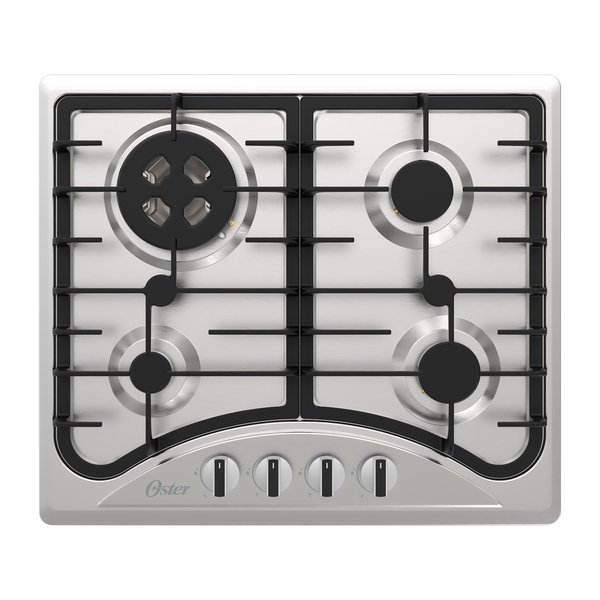 Cooktop 4 Bocas a Gás Semiprofissional com Acendimento Automático Inox Bivolt OTOP601 Oster