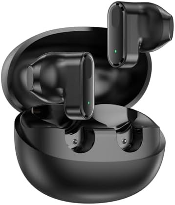 INAVA Fone de Ouvido Bluetooth 6.0 com 50h de Bateria: Driver 12mm com Bass Intenso, Projetado para Dormir de Lado e Conforto em Ouvidos Pequenos, Ideal para Sono e Academia (Preto)