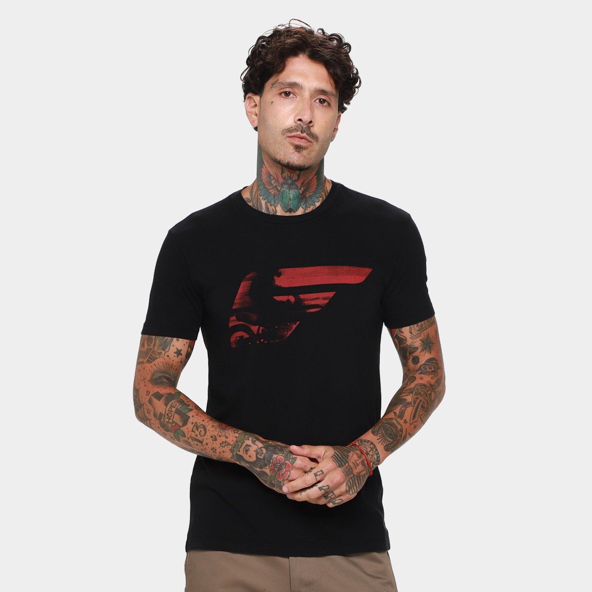 Camiseta Ellus Masculina - Preto