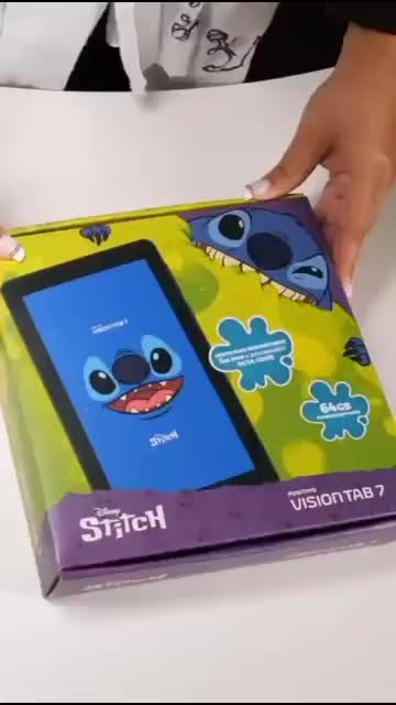 Tablet Infantil Stitch Positivo Vision Tab 7 - Processador Octa-Core 3GB RAM 64GB Armazenamento, Tela 7 IPS, Bateria 3100mAh, Android 14 GO, Wi-Fi - Inclui Capa de Proteção e Capa de Transporte