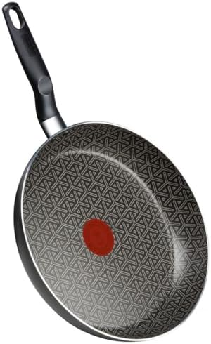 Frigideira Rochedo Robusta Grafite 30cm com Antiaderente Resist 3X, Reforçado com Partículas Minerais, Alta Espessura, Base Limpa Fácil e Thermo-Sinal