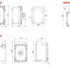 Botoeira Exd Vermelha Quebre O Vidro Com Martelo Alumínio à prova de explosão