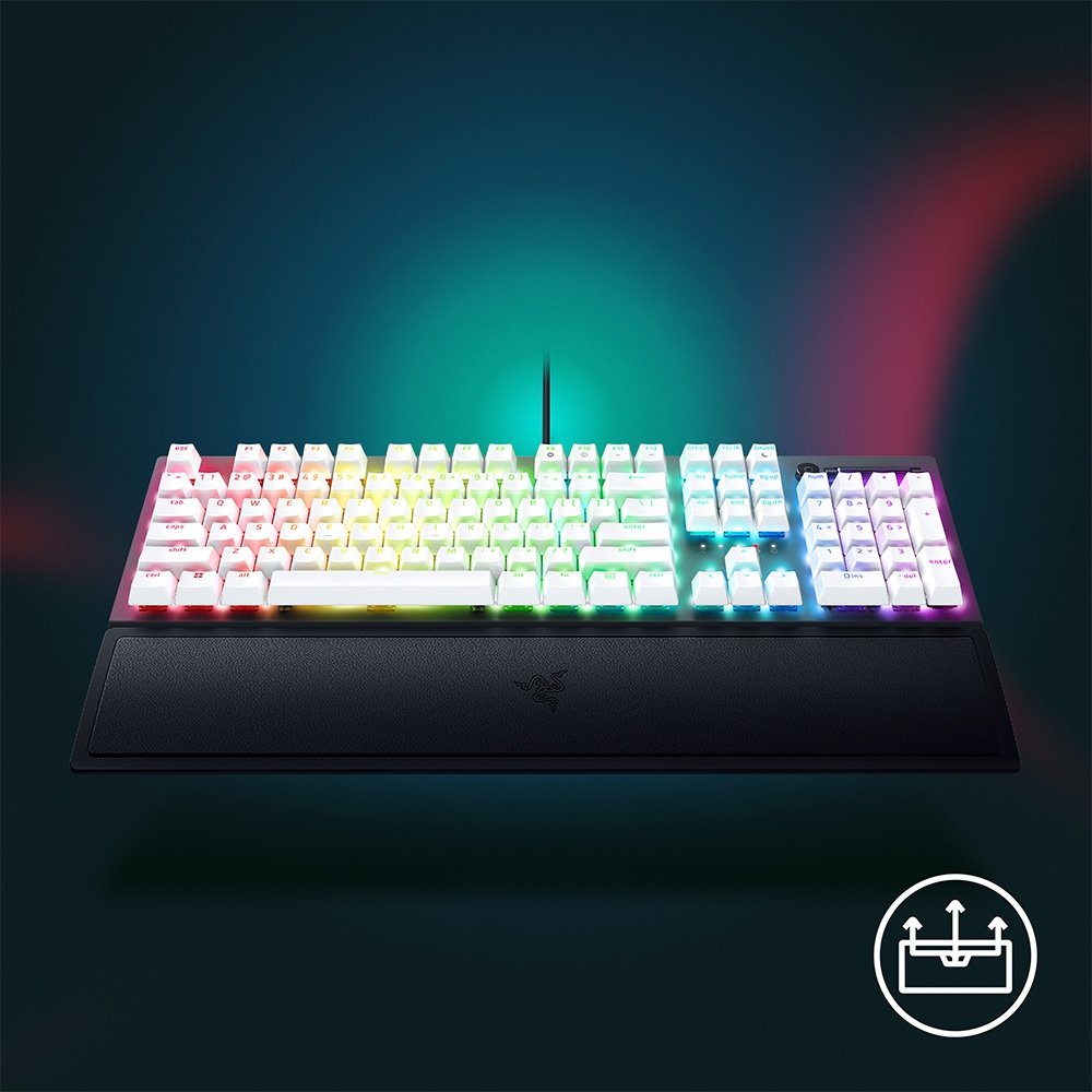 Teclado Mecânico Gamer Razer BlackWidow V3, Chroma RGB, Switch Green, Edição Especial, Layout US - RZ03-03543300-R3U1