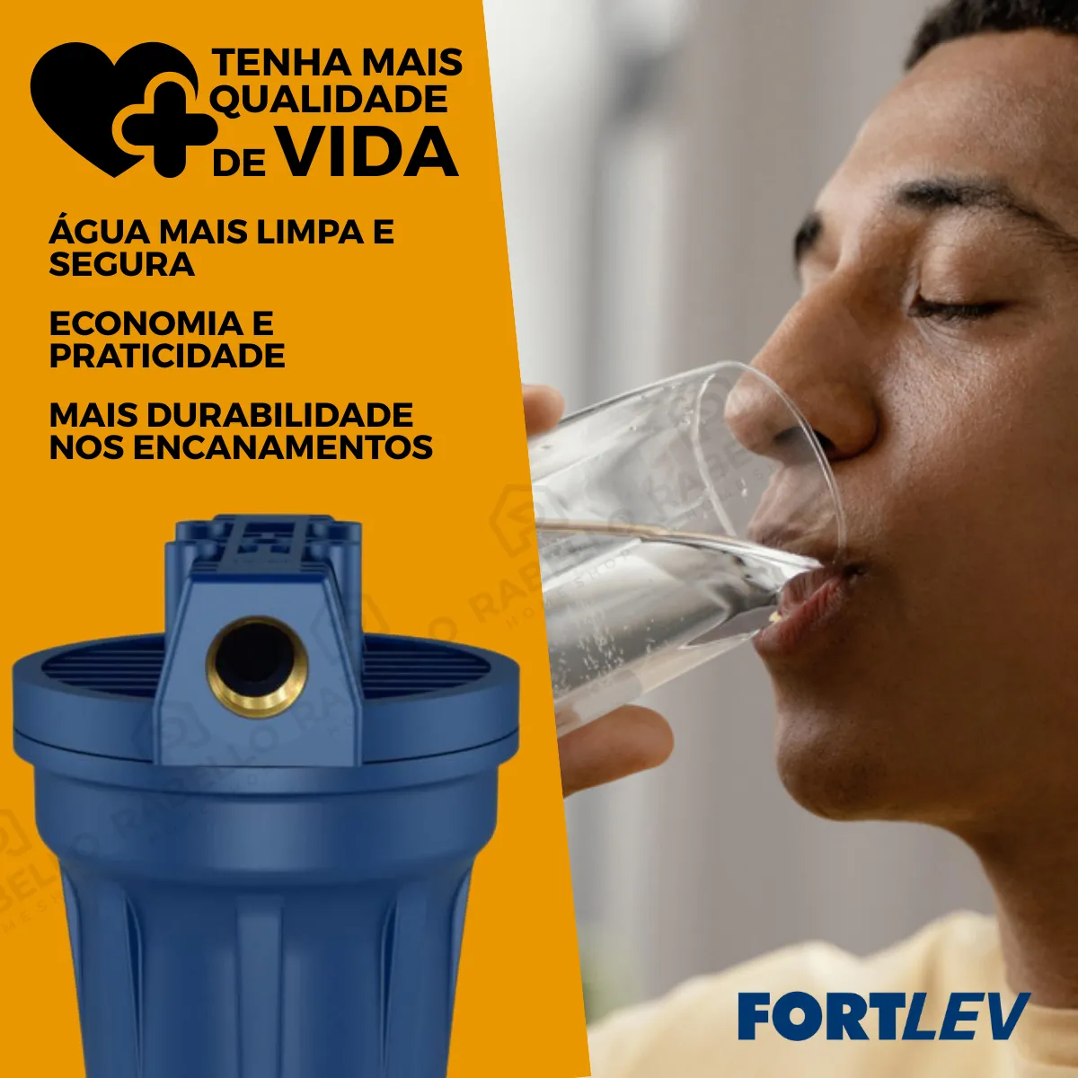 Filtro Limpa Caixa Dágua Cavalete Fortlev Filter Flux