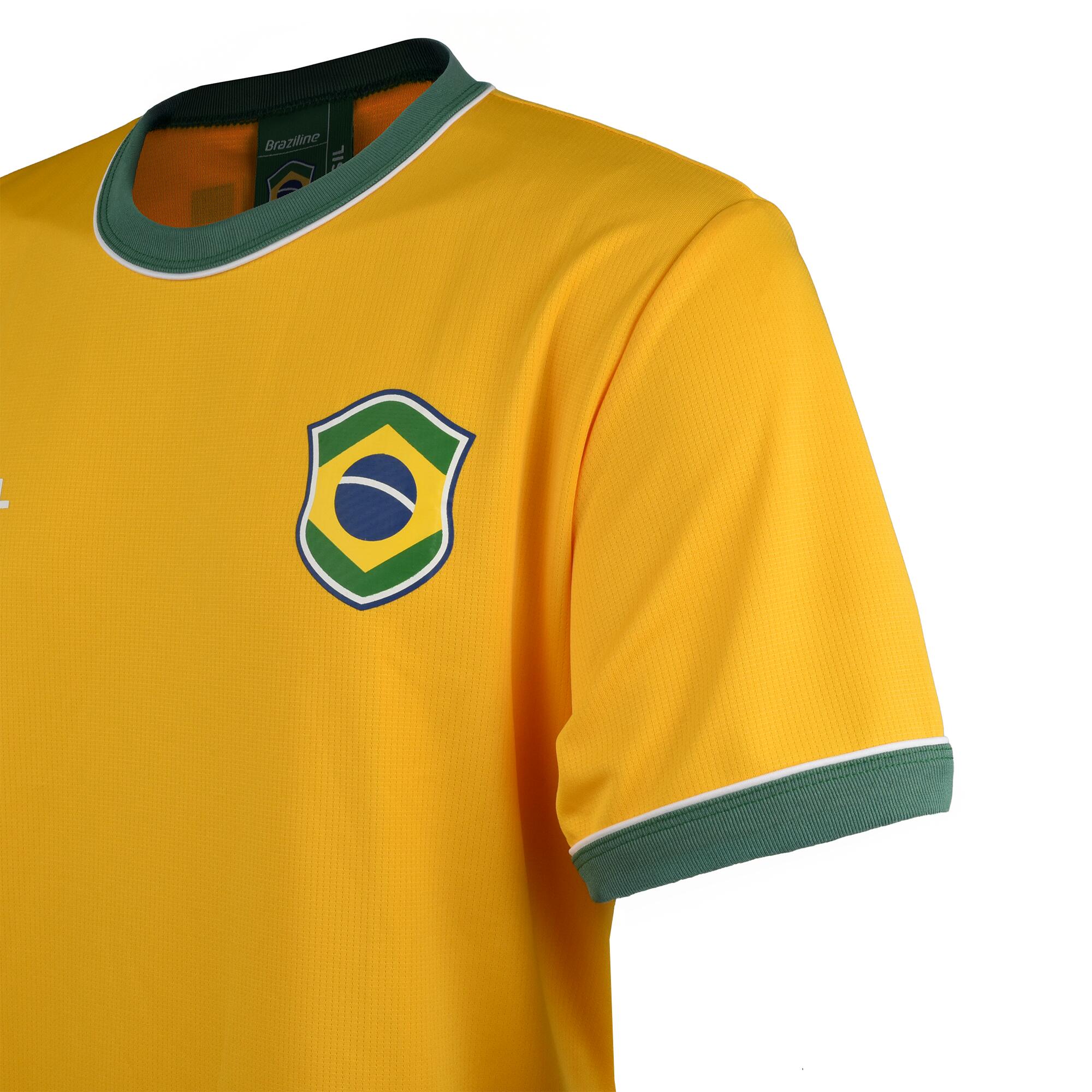 Camisa Masculina de Futebol Brasil Braziline Amarela